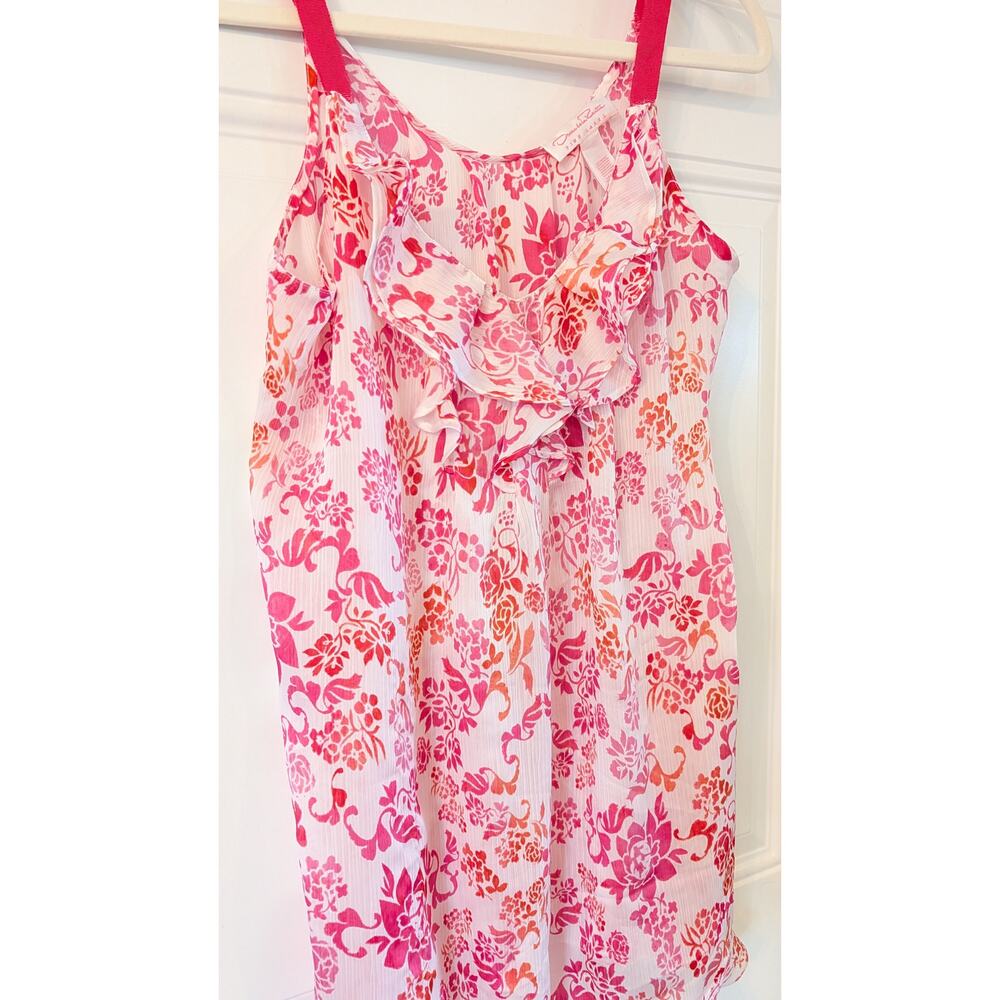 Oscar de la Renta Pink Label Floral Nightgown Robe Set Medium Vintage Lingerie - Picture 2 of 9